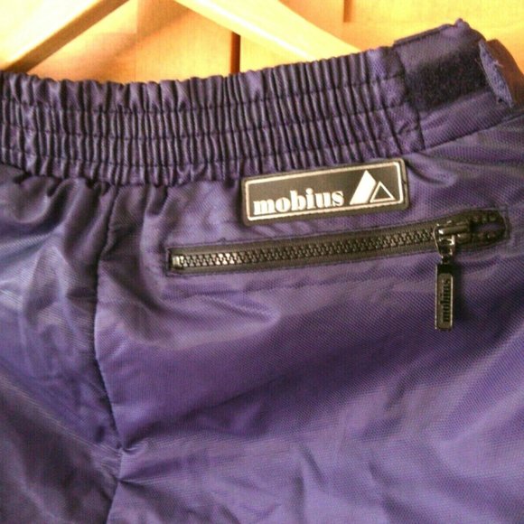 Women's Ski Pants Winter Snow Size 12 Lined Insulated Stretch Mobius Purple Zip - Picture 3 of 16